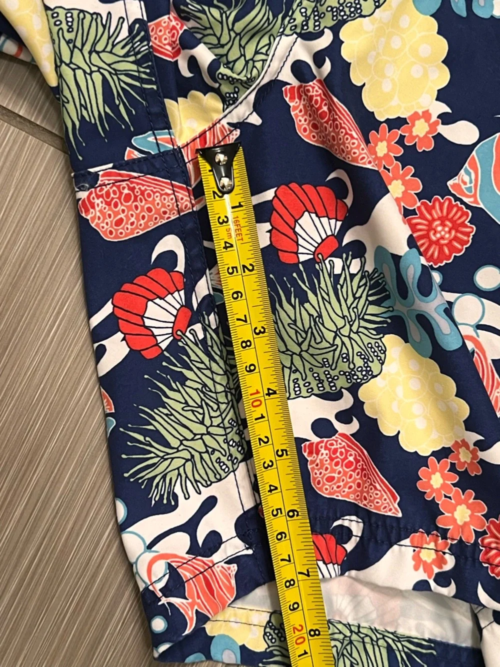 Nautica Swim Trunks Mens Suit Fish Tropical board shorts large